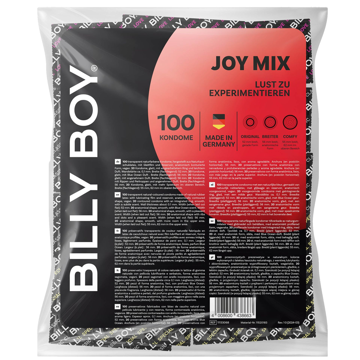 Billy Boy Bulk-Pack: Joy Mix, 100 Kondome