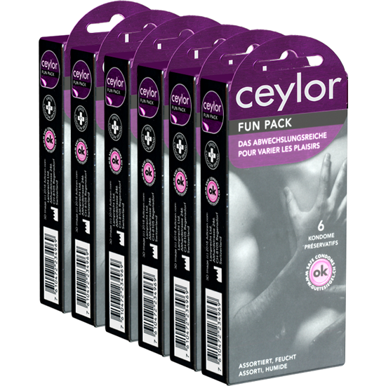 Ceylor Retail-Unit: Fun-Pack, 6x6 condoms