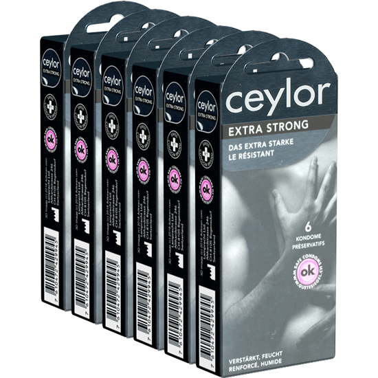 Ceylor Retail-Unit: Extra Strong, 6x6 Kondome