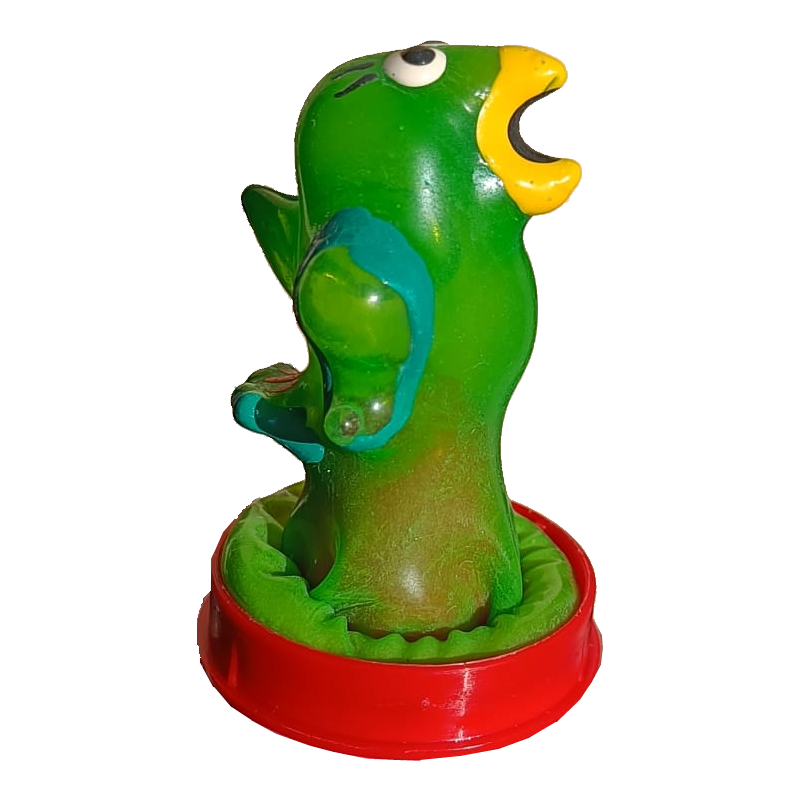 Novelty condom with figure «Parrot» 1 piece, hand painted