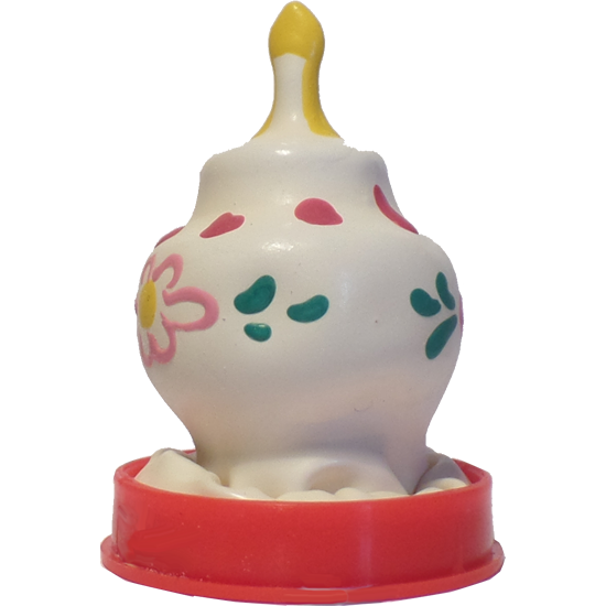 Novelty condom with figure «Birthday Cake» 1 piece, hand painted