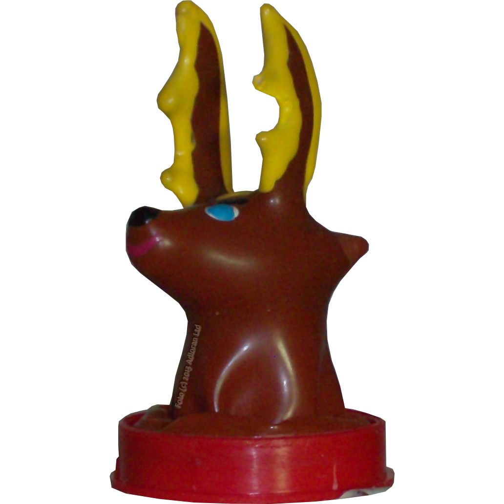 Novelty condom with figure «Rendeer» 1 piece, hand painted