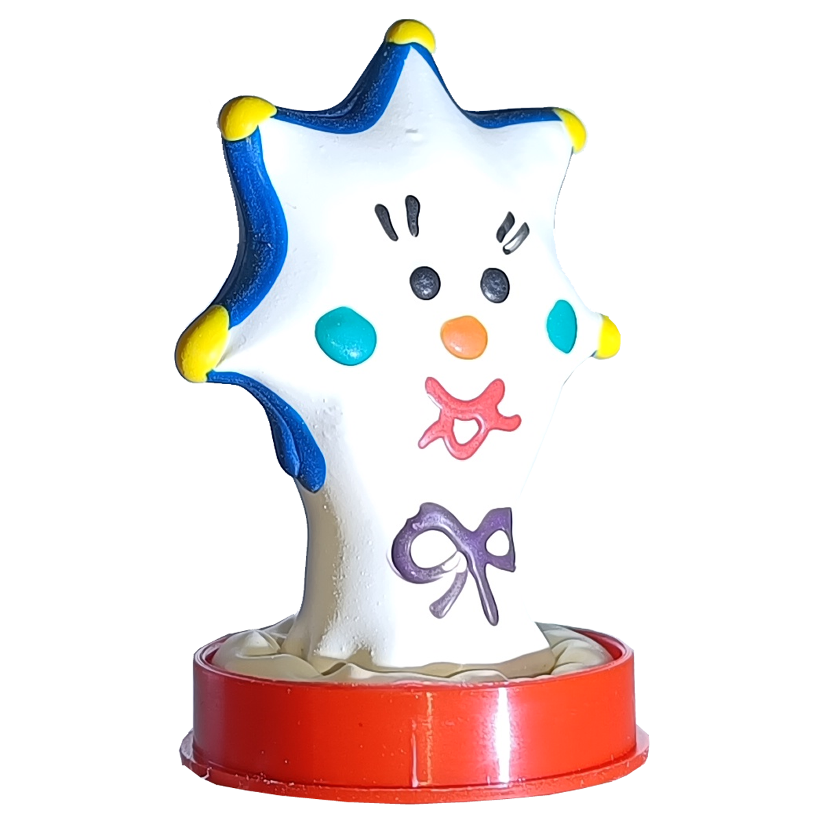 Novelty condom with figure «Star» 1 piece, hand painted