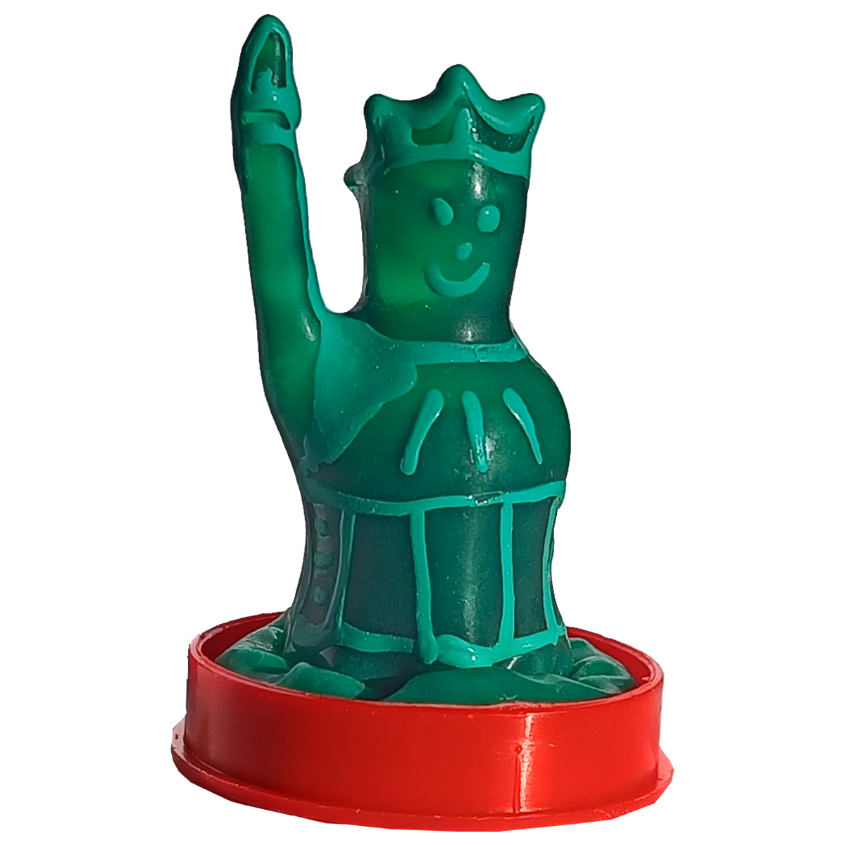 Novelty Condom with figure «Statue of Liberty» 1 piece, hand-painted