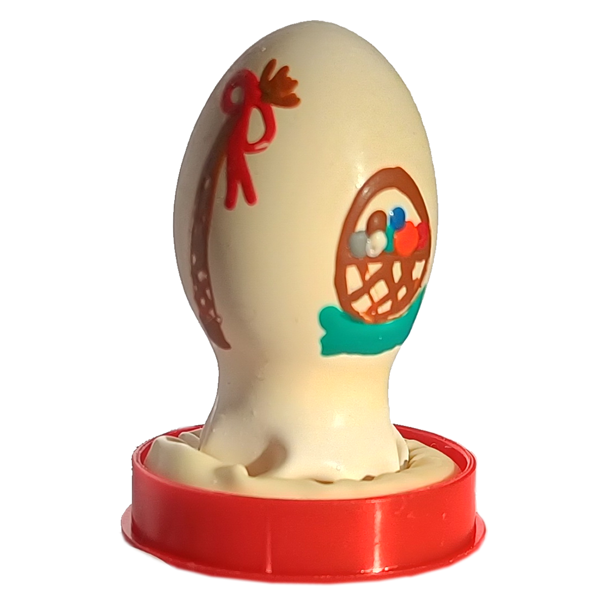 Novelty condom with figure «Easter egg» 1 piece, hand painted