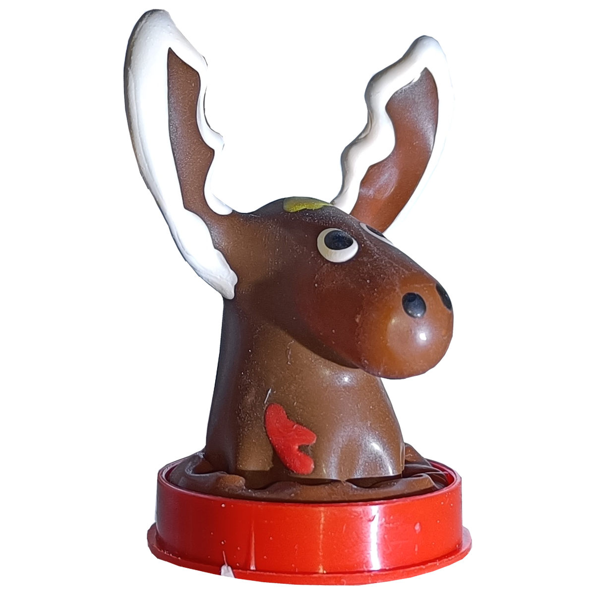 Novelty condom with figure «Friendly Moose» 1 piece, hand painted