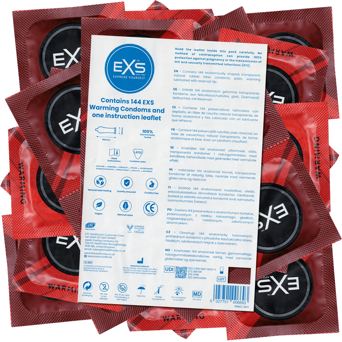 EXS Bulk-Pack: Warming, 144 stimulating Kondome