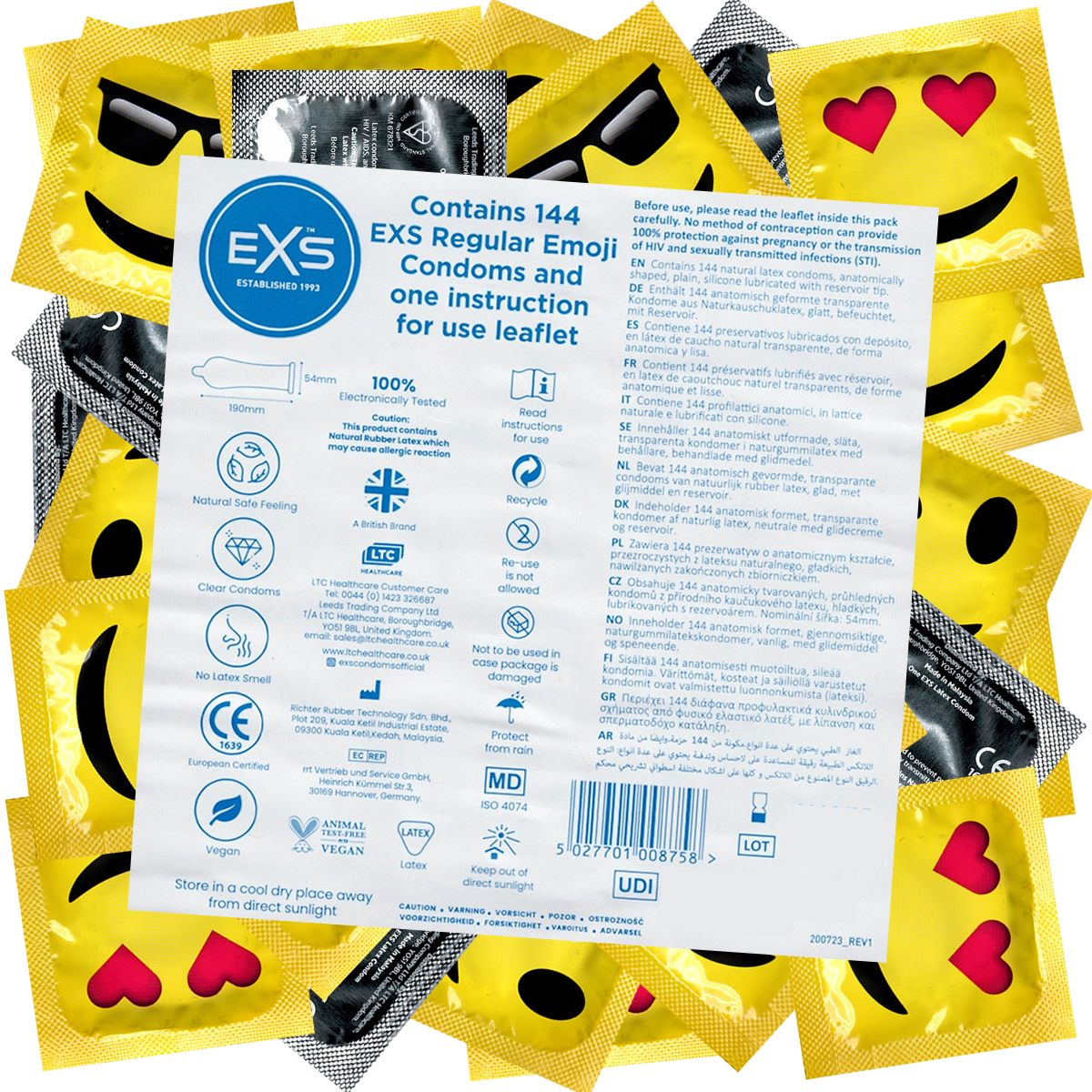 EXS Bulk-Pack: Emoji, 144 Kondome