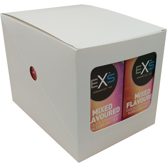 EXS Retail-Unit: Mixed Flavoured, 10x12 condoms