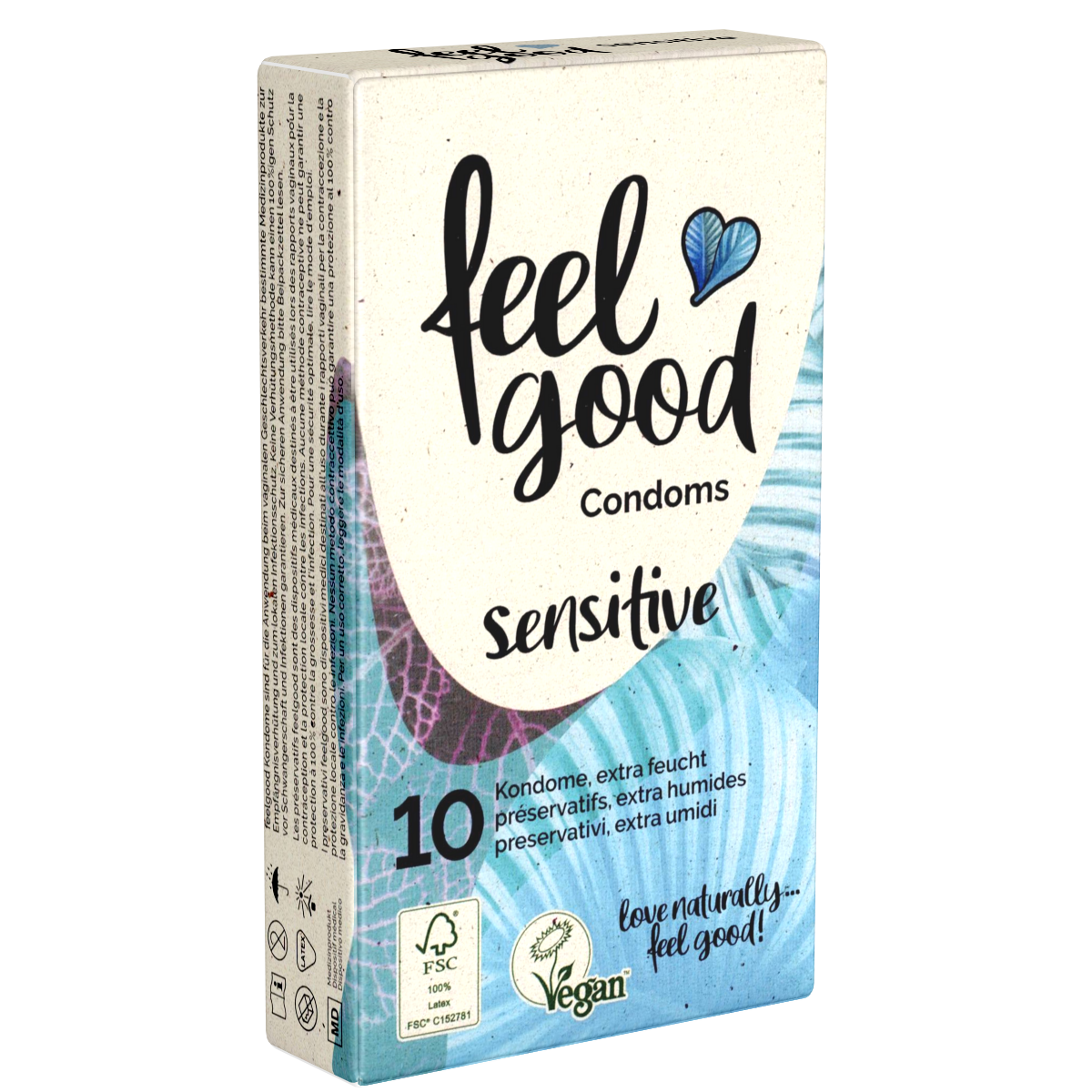 feelgood «sensitive» 10 extra lubricated condoms