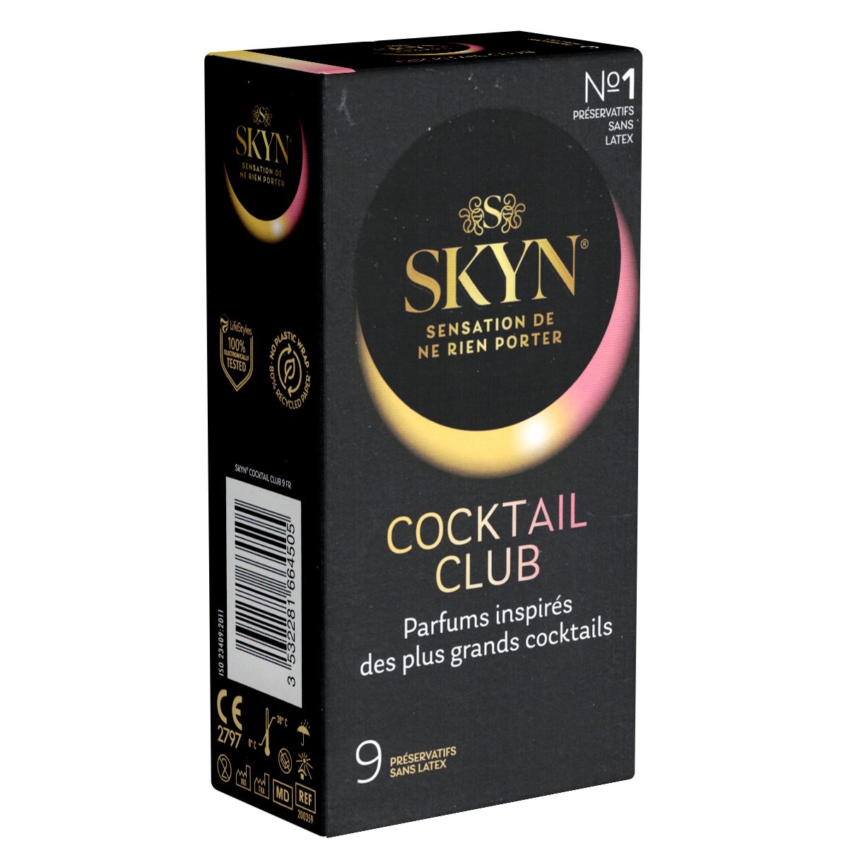 SKYN «Cocktail Club» 9 latex-free condoms made from Sensoprène™