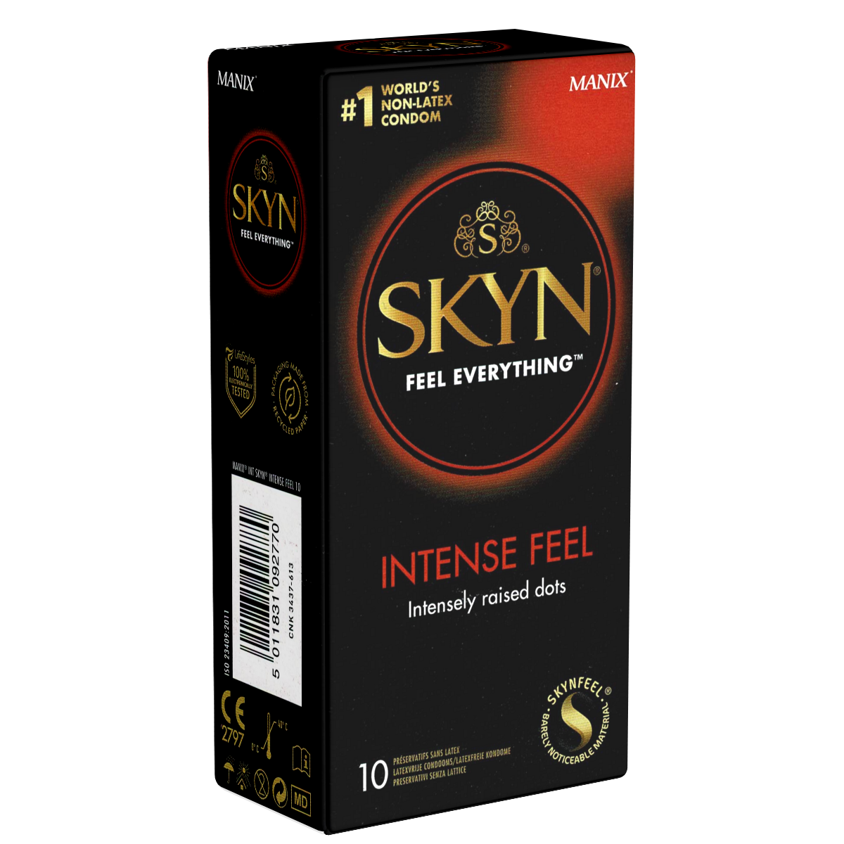 Genoppte Gleitgel Kondome, - online der (aus SKYN und mehr kaufen) Intense Sensation, Feel: Kondomotheke® Latexfrei