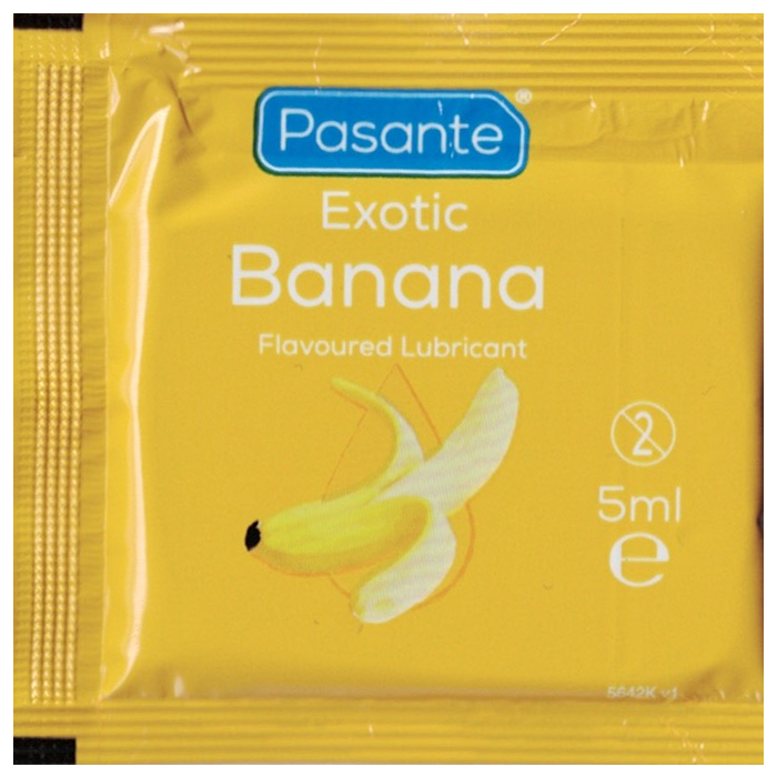 Pasante «Exotic Banana Lube» 5ml fruchtiges Gleitgel ohne Parabene