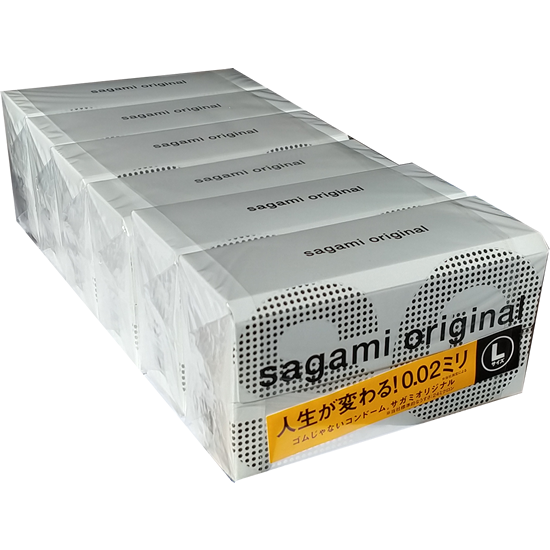 Sagami Retail-Unit: Original L-Size, 6x12 condoms