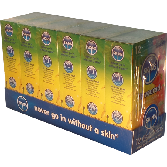 Skins Retail-Unit: Flavoured, 6x12 condoms