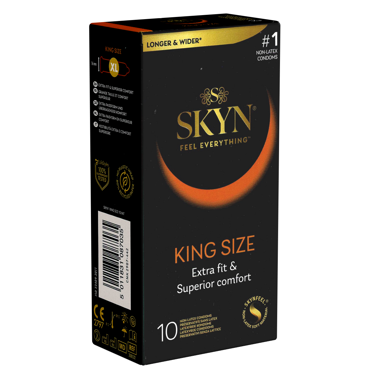 SKYN «King Size» 10 latex free XL condoms