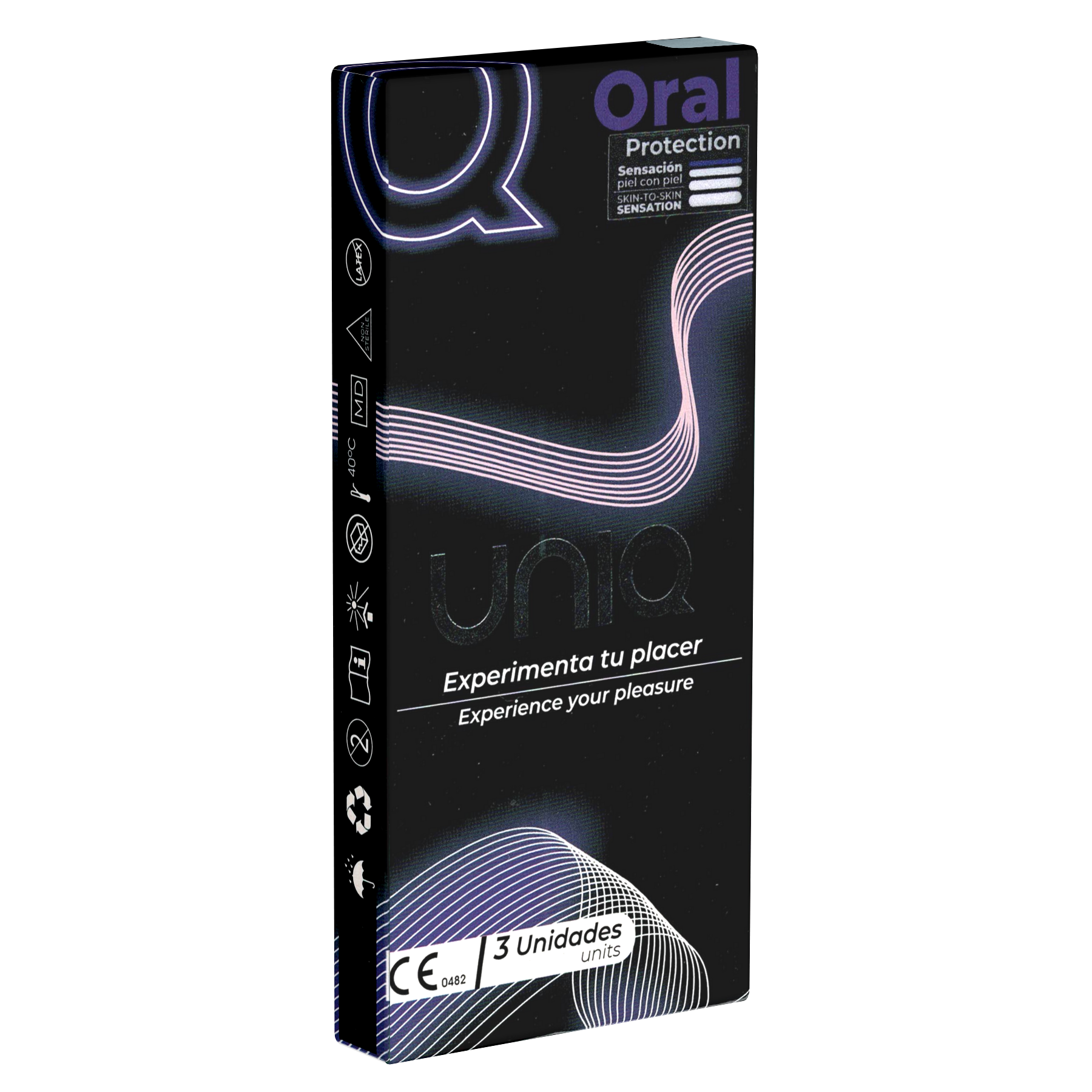 UNIQ Single: Oral Love Dam, 3 latexfreie Lecktücher