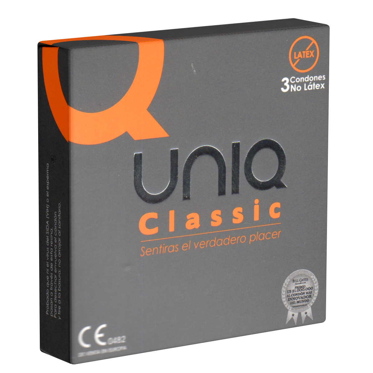 UNIQ Single: Classic, 3 latexfreie Kondome - Spanisch