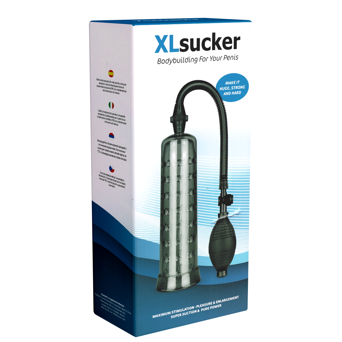 XLSucker Penispumpe «Bodybuilding for your Penis» schwarz, für eine große Erektion