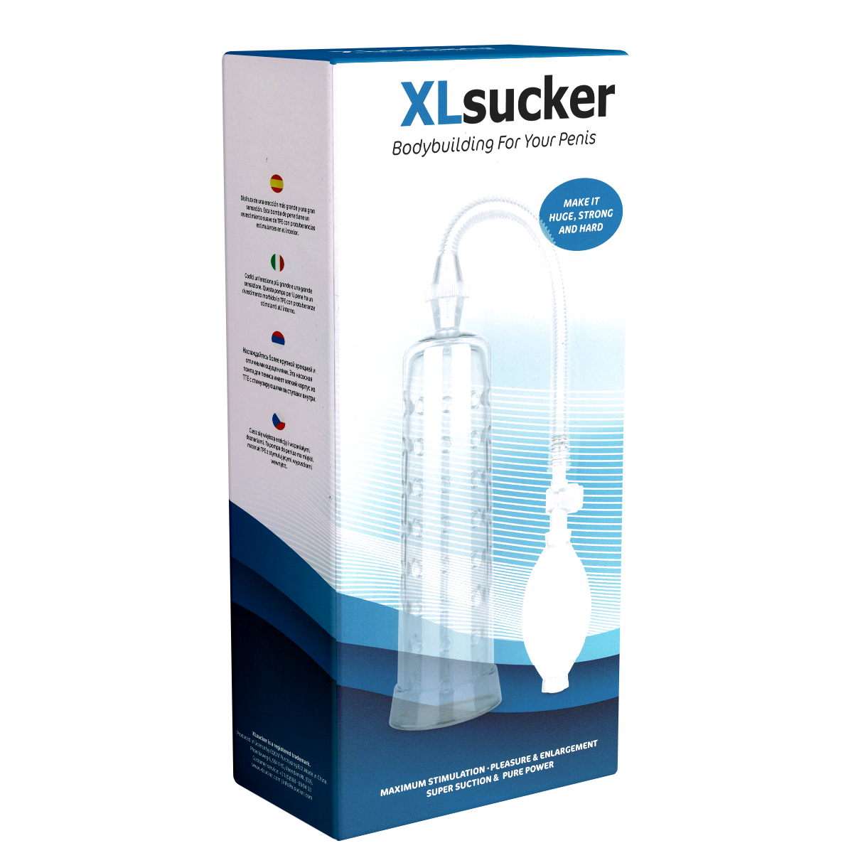 XLSucker Penispumpe «Bodybuilding for your Penis» für temporäre Penisvergrößerung