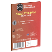Cola Oral Latex Dam: Lecktuch mit Cola-Aroma