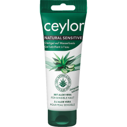 Ceylor «Natural Sensitive» mit Aloe Vera, 100ml natürliches Gleitgel für sensible Haut - in ökologischer Verpackung