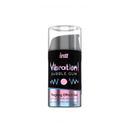 INTT «Vibration! Bubble Gum» 15ml prickelndes Intimgel mit Geschmack (Kaugummi) für einen intensiven Orgasmus