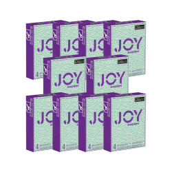 Rilaco «Joy» 10x4 trockene Kondome ohne Gleitmittel - für den sicheren Blowjob, Sparpack