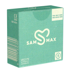 Kondome für die Welt «Sam Loves Max» 5 vegane Kondome plus eine Kondomspende für Mosambik