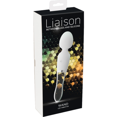 Liaison «Wand LED Vibrator» wiederaufladbarer Massagestab mit sinnlicher LED-Beleuchtung