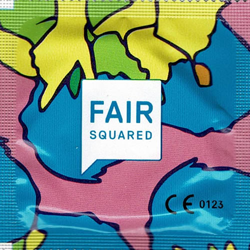 Fair Squared «Smooth» Celebrate your Love, 10 extra lubricated Fair Trade condoms, vegan