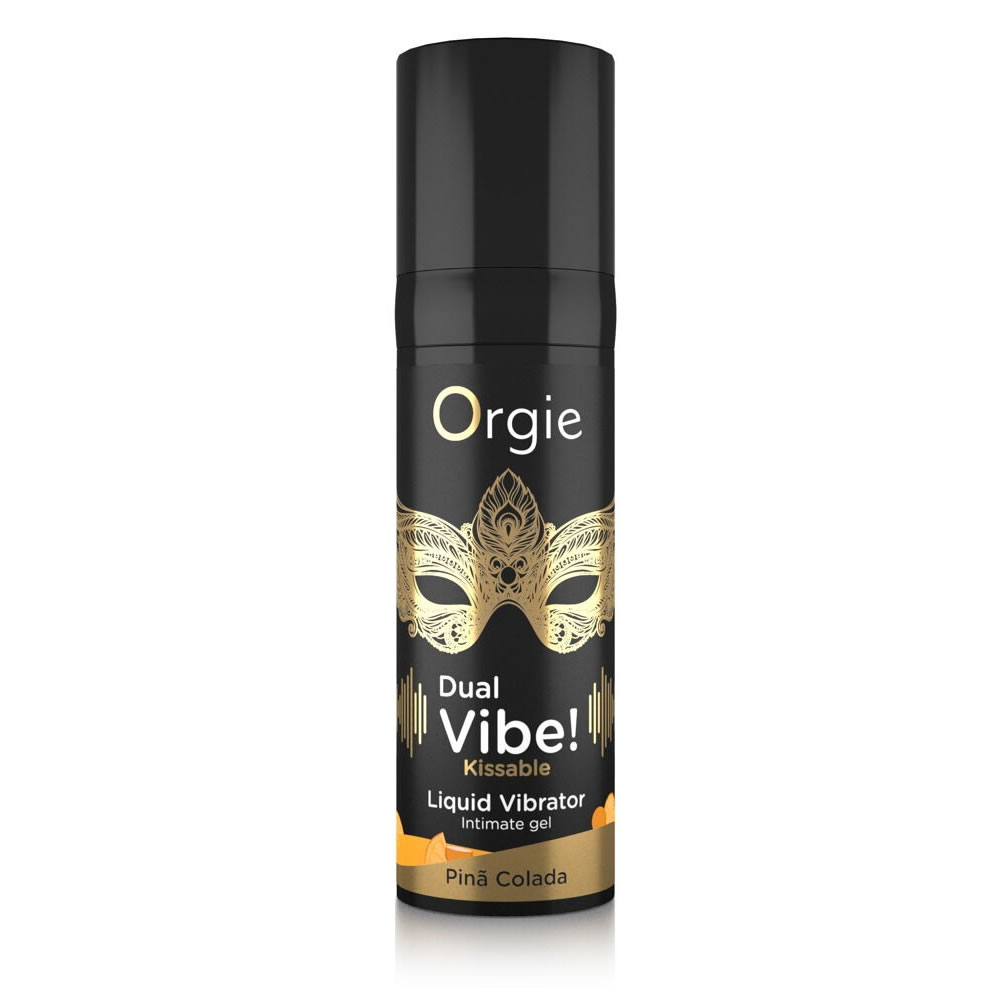 Orgie «Dual Vibe» Pina Colada, 15ml tingling intimate gel with taste for an intense orgasm