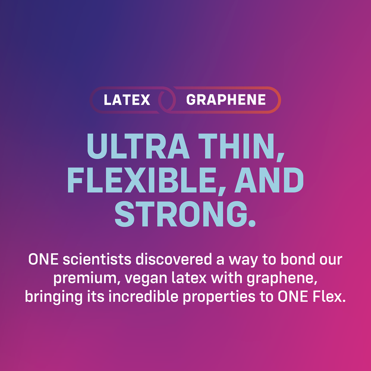 ONE «Flex» The first condom with graphene technology for maximum sensitivity and comfort, 10 pieces