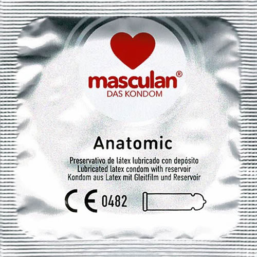 Masculan «Type 4» (anatomic) 10 anatomical condoms with narrow part in front of the glans