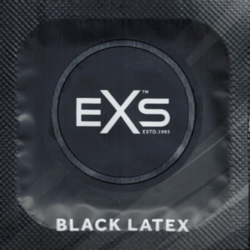 EXS Vorratsbeutel «Black Latex» 100 tiefschwarze Kondome