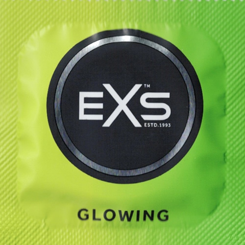 EXS «Glow in the Dark Condoms» 100 glowing condoms, bulk pack