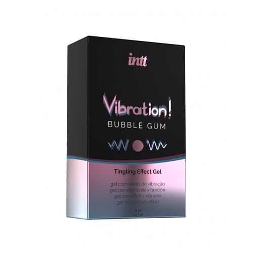 INTT «Vibration! Bubble Gum» 15ml prickelndes Intimgel mit Geschmack (Kaugummi) für einen intensiven Orgasmus