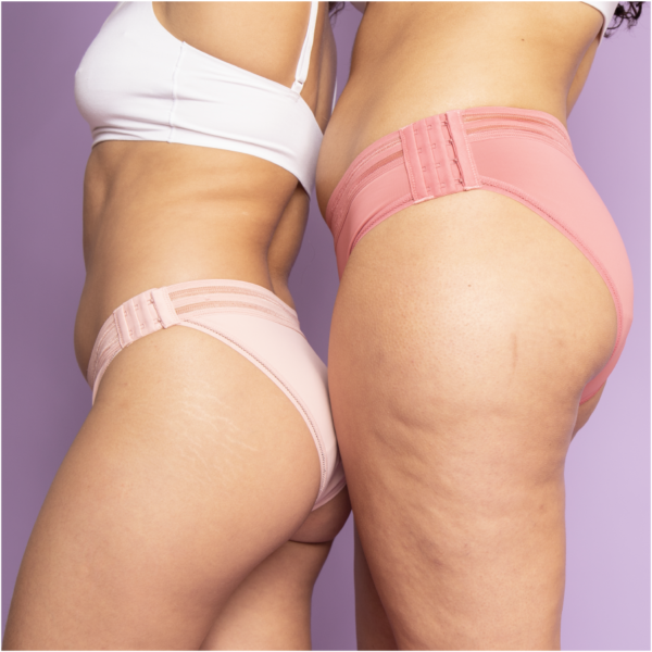Beppy Panties «CORAL» Pink/Rosa, Größe XS, zwei Menstruations-Slips mit Waschtasche und Aufbewahrungstasche