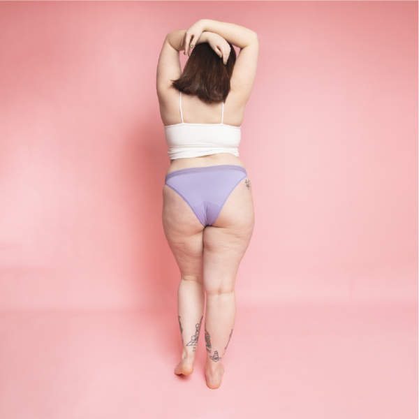 Beppy Panties «SIREN» Lila/Türkis, Größe M, zwei Menstruations-Slips mit Waschtasche und Aufbewahrungstasche