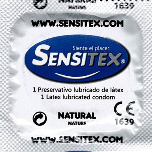 Sensitex «Natural» 3 vegan standard condoms from Spain